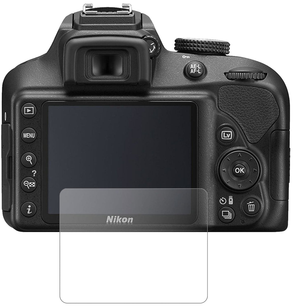 2x Screen Protector for Nikon 3400 matte Flexible Glass 9H dipos