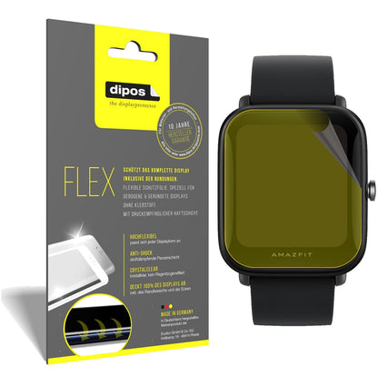 3x Screen Protector for Amazfit Bip U Pro Protective Film covers 100% dipos Flex