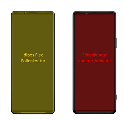 3x Screen Protector for Sony Xperia 1 III Protective Film covers 100% dipos Flex