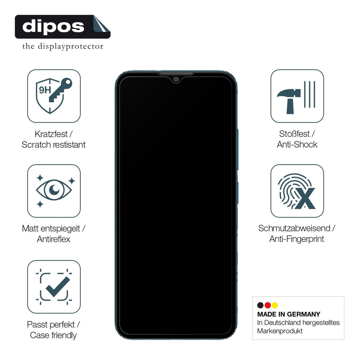 2x Screen Protector for Coolpad Cool 20 matte Flexible Glass 9H dipos