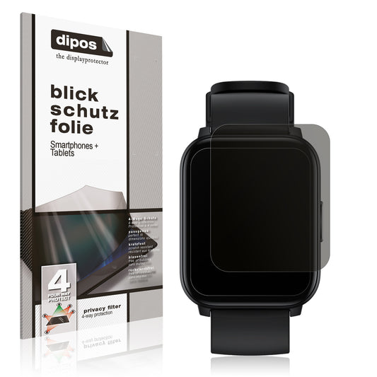 Blickschutzfolie für Realme Watch S100 matt Schutzfolie Privacy