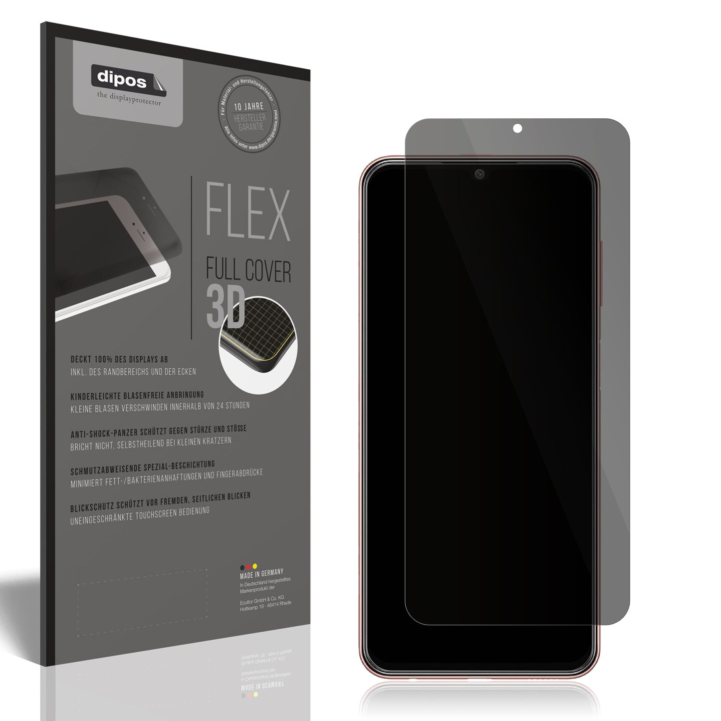 Full Cover Privacy Blickschutzfolie für Samsung Galaxy M13