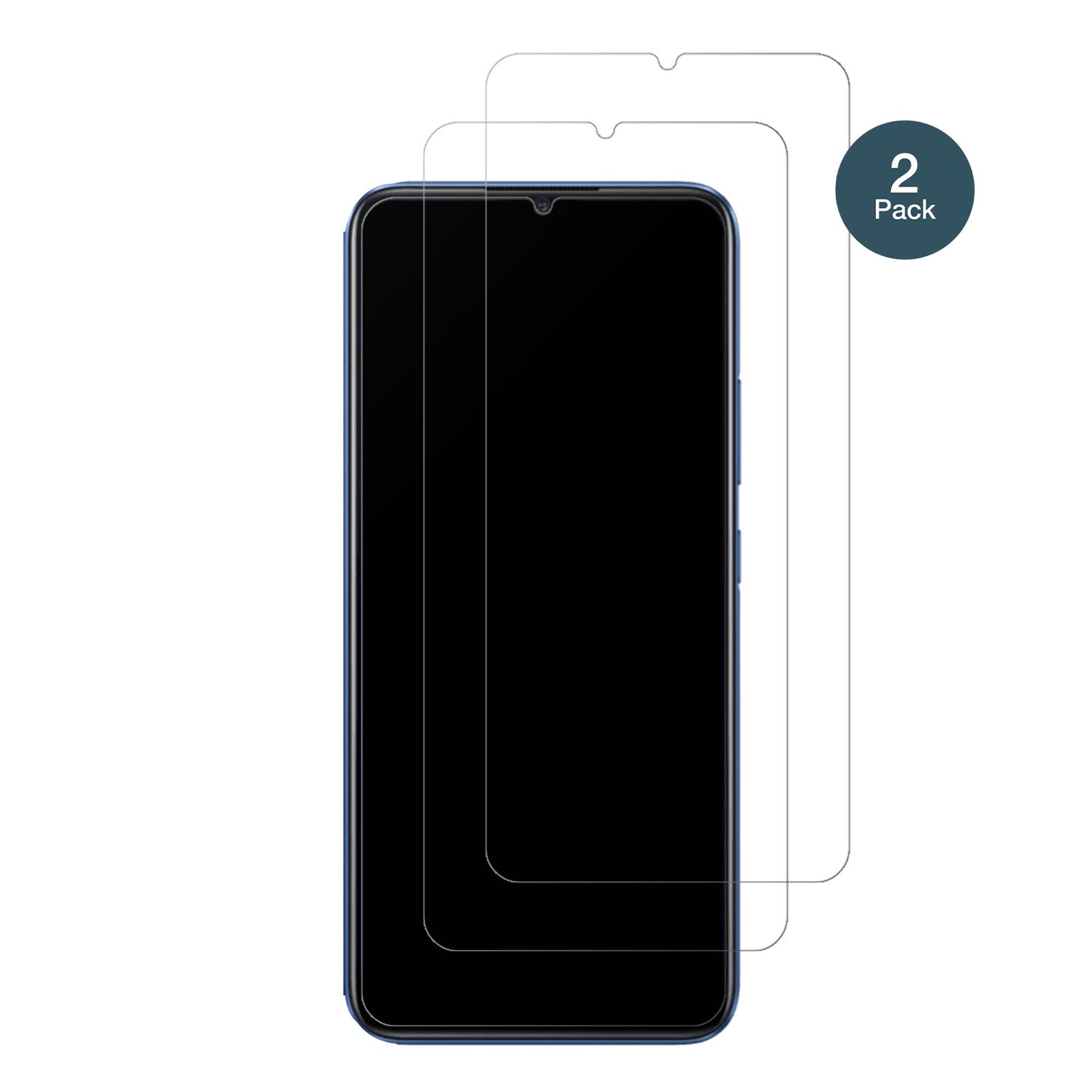 2x 9H Schutzfolie matt für Oppo Realme C3i Panzerfolie