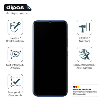 2x 9H Schutzfolie matt für Oppo Realme C3i Panzerfolie