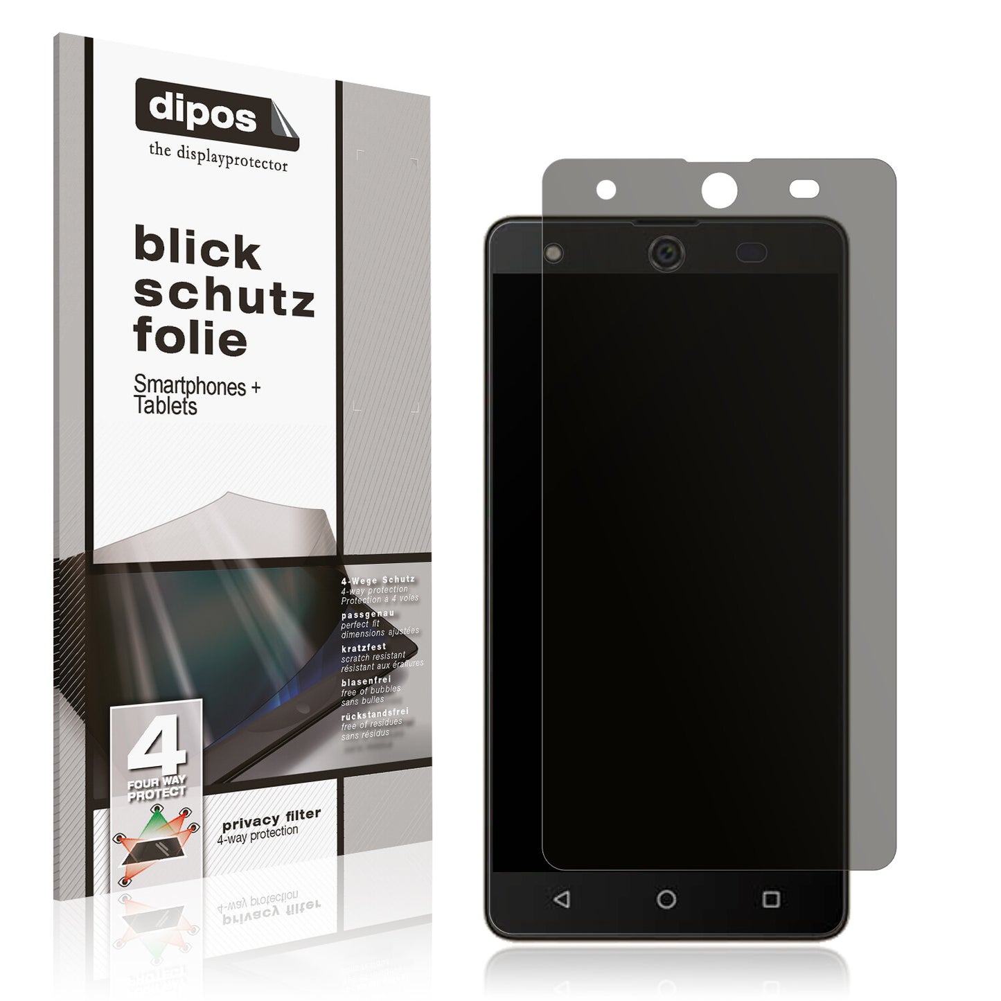 Blickschutzfolie für Symphony i10 matt Schutzfolie Privacy