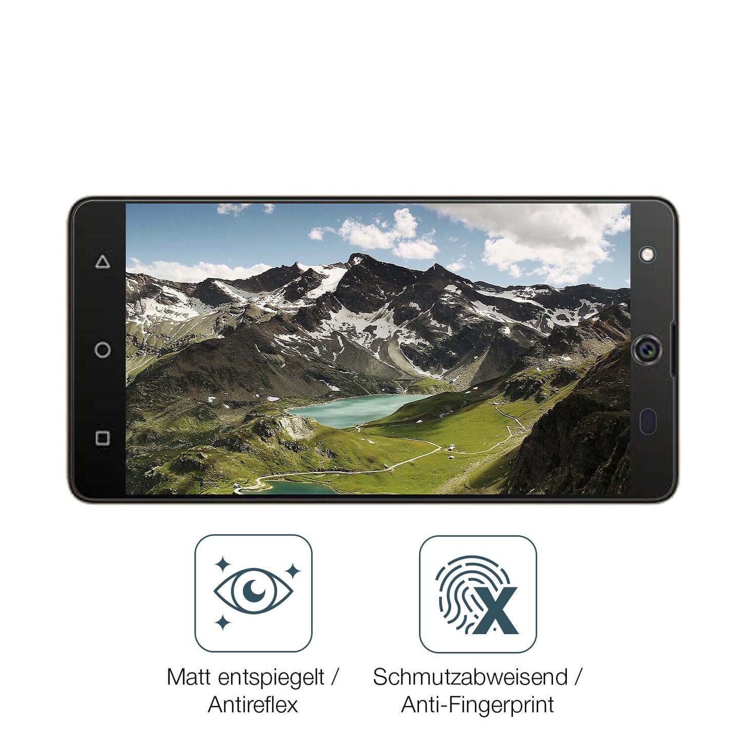 2x 9H Schutzfolie matt für Symphony i10 Panzerfolie