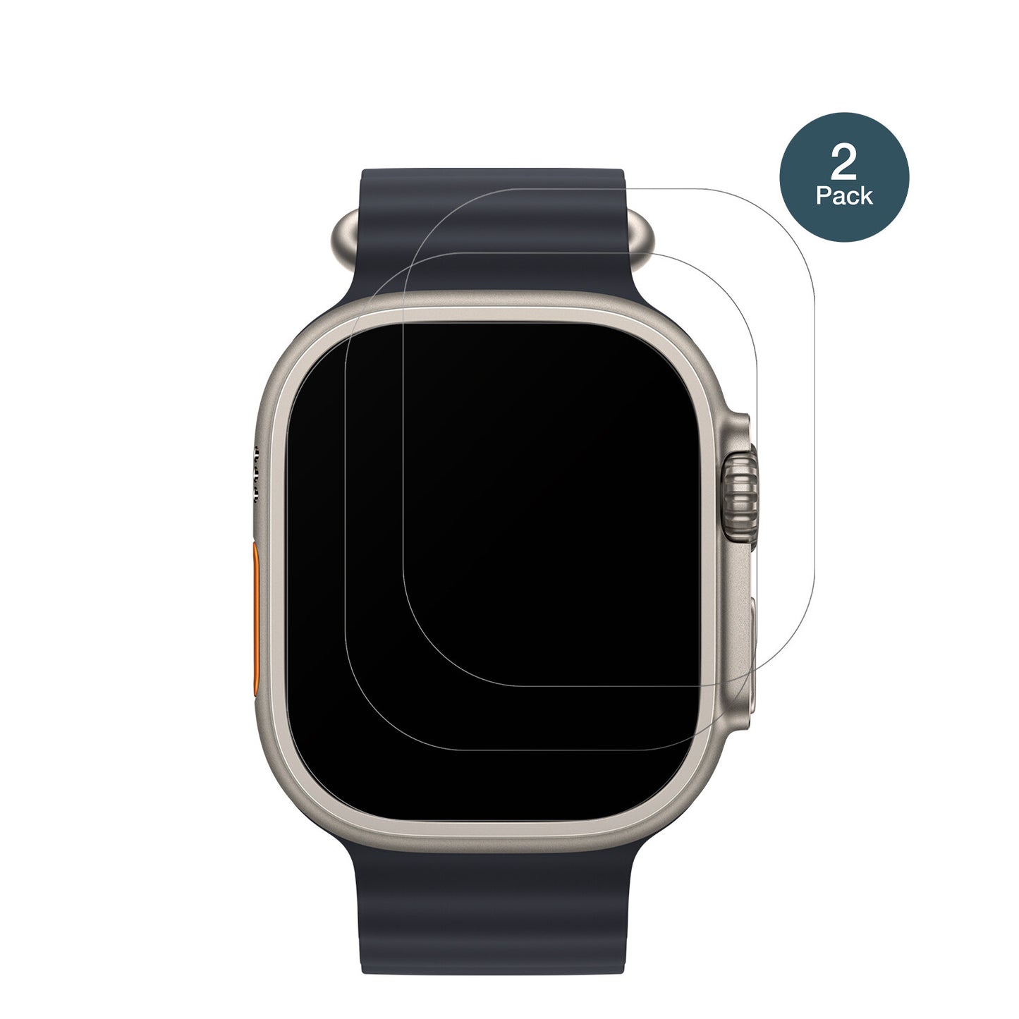 2x 9H Schutzfolie matt für Apple Watch Ultra Panzerfolie