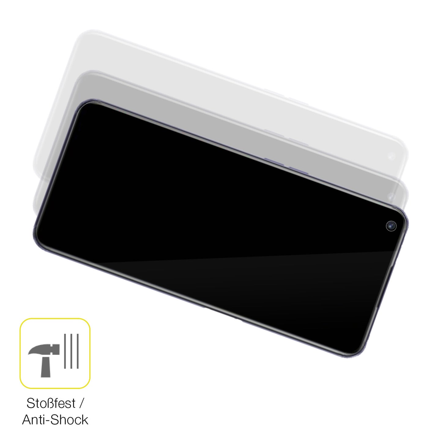 2x 3D Full Cover Schutzfolie für Realme Q3S