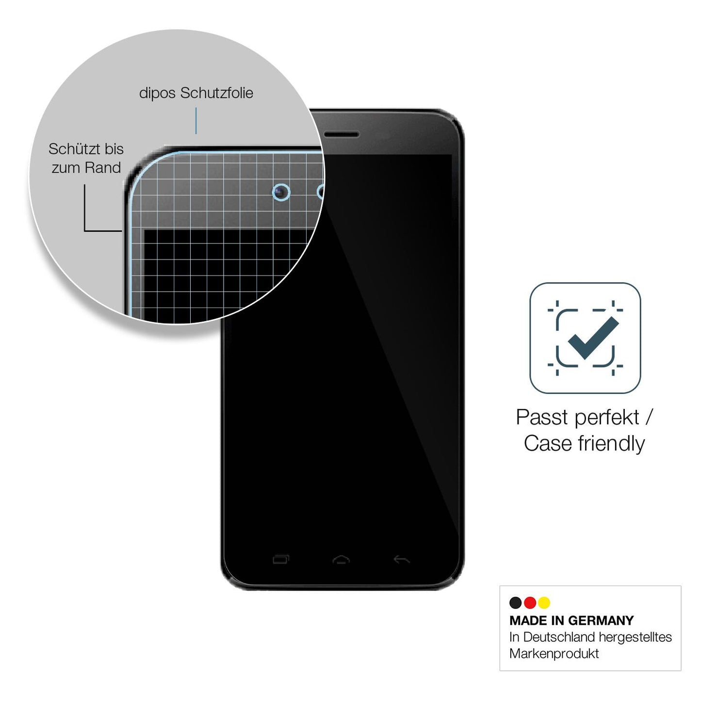 2x Screen Protector for Bmobile AX1078 Flexible Glass 9H dipos