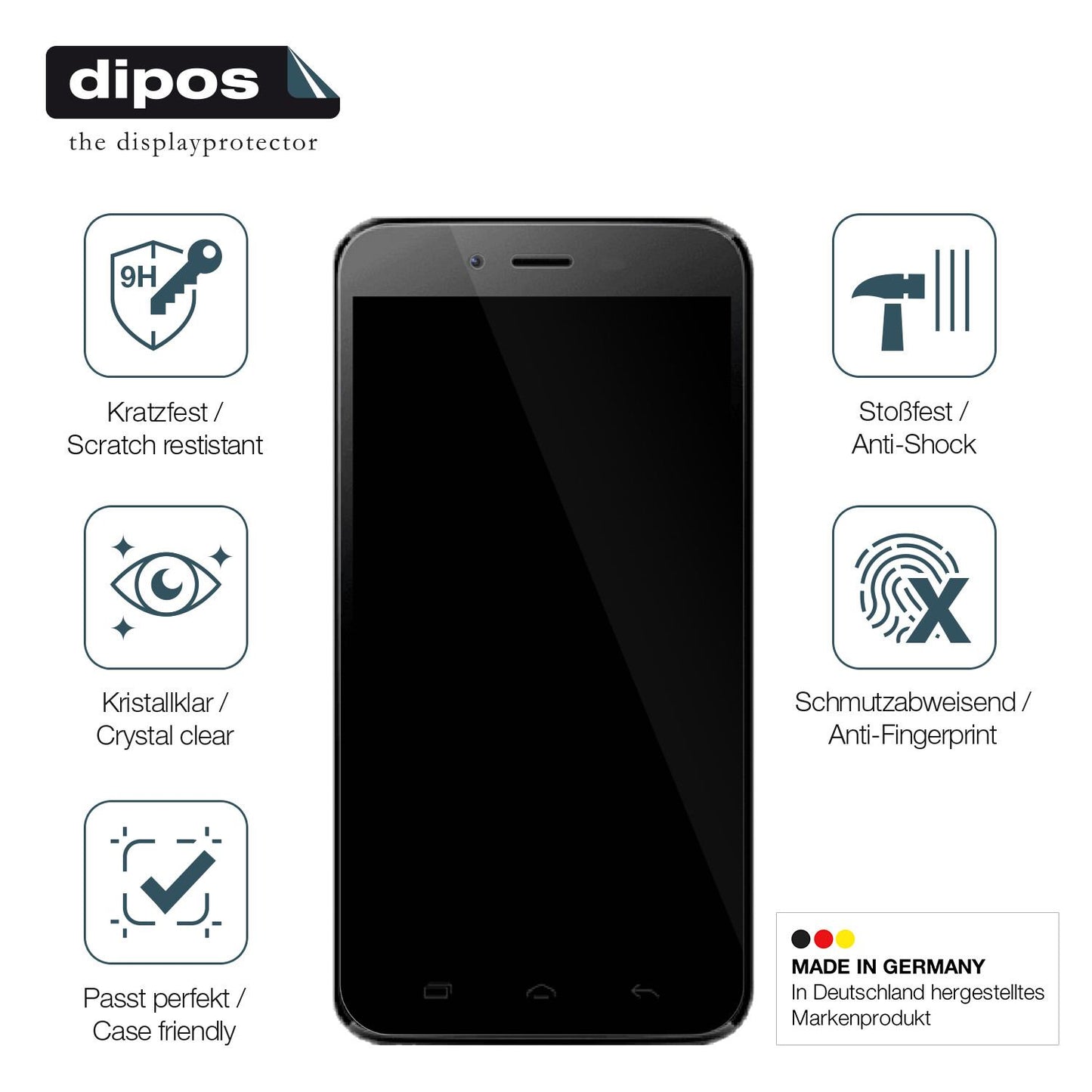 2x Screen Protector for Bmobile AX1078 Flexible Glass 9H dipos