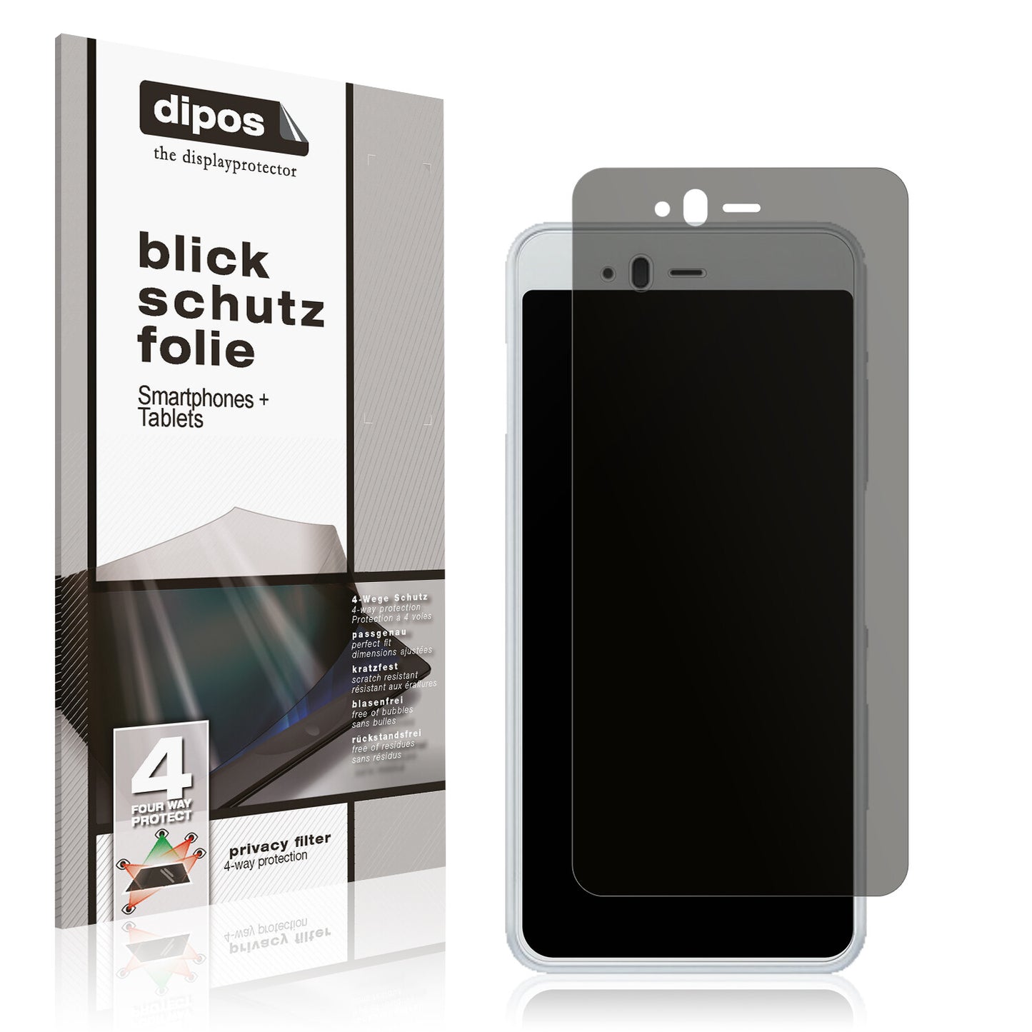 Blickschutzfolie für Fujitsu Arrows Be F-04K matt Schutzfolie Privacy