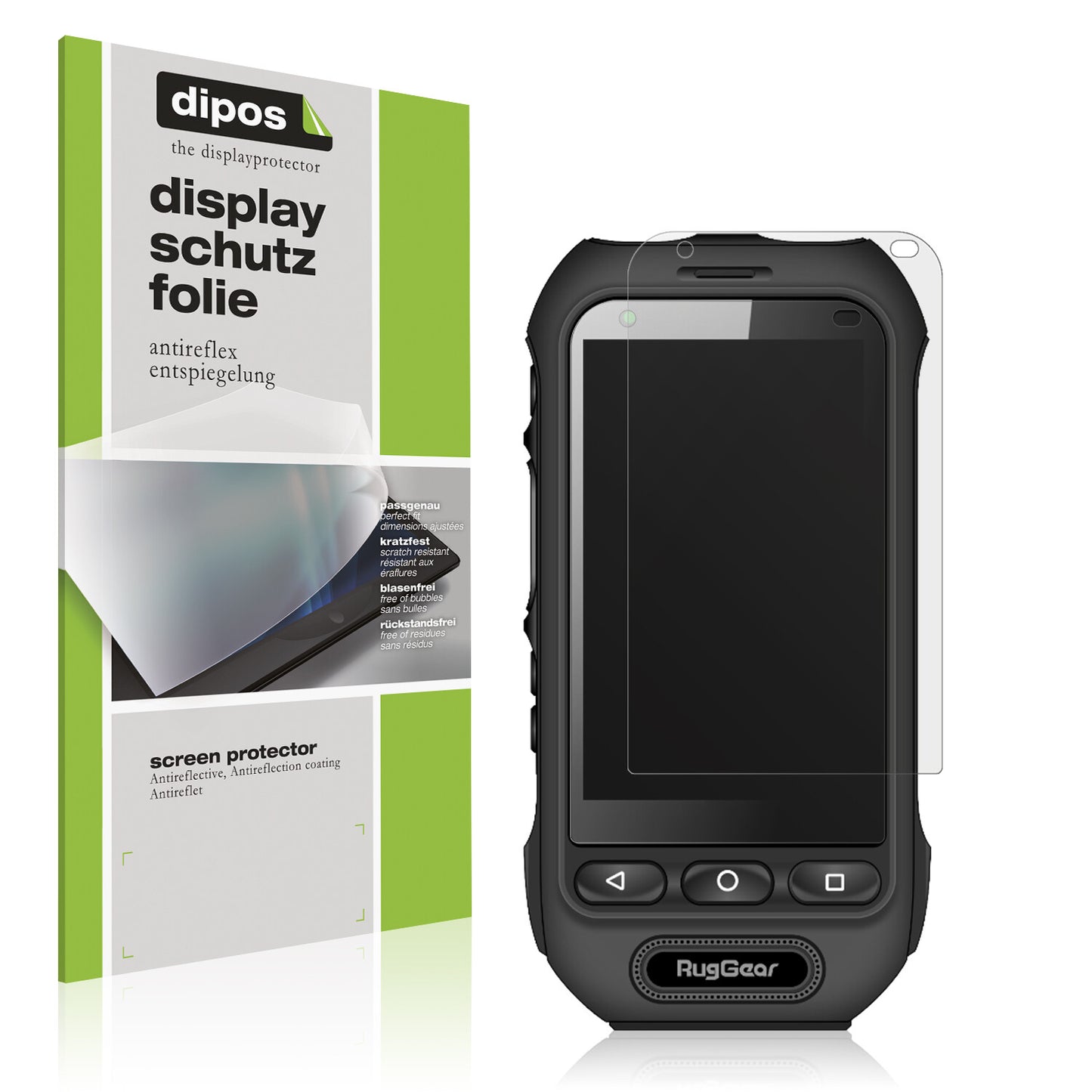 2x Schutzfolie matt für RugGear RG360 Display-Schutzfolie