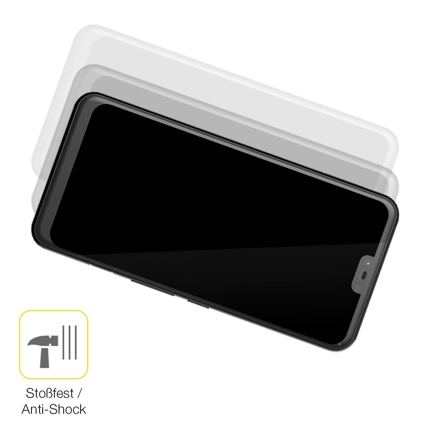 3x Screen Protector for Fujitsu Arrows U Protective Film covers 100% dipos Flex