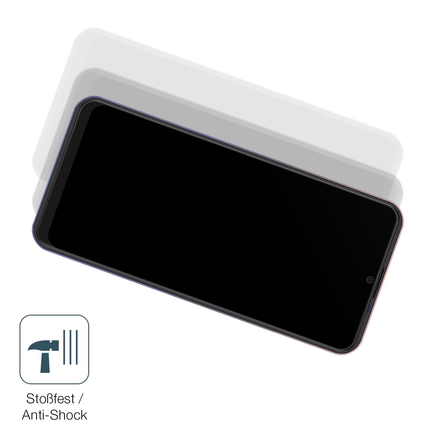 Schutz gegen Kratzer auf dem Symphony Z30 Glas durch Schlüssel, Stöße gegen die Tischkante oder Stürze