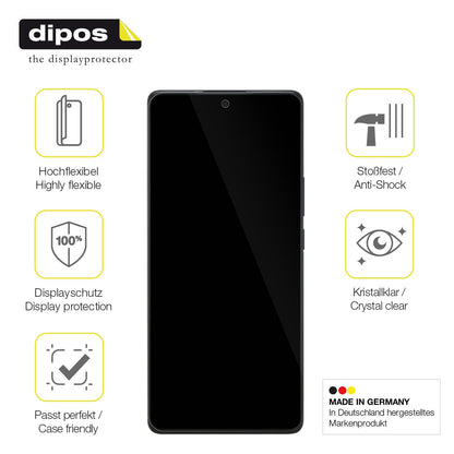3x Screen Protector for Vivo X80 Protective Film covers 100% dipos Flex