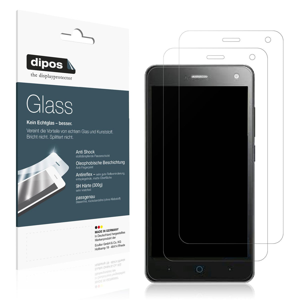 2x Screen Protector for ZTE Blade L3 matte Flexible Glass 9H dipos