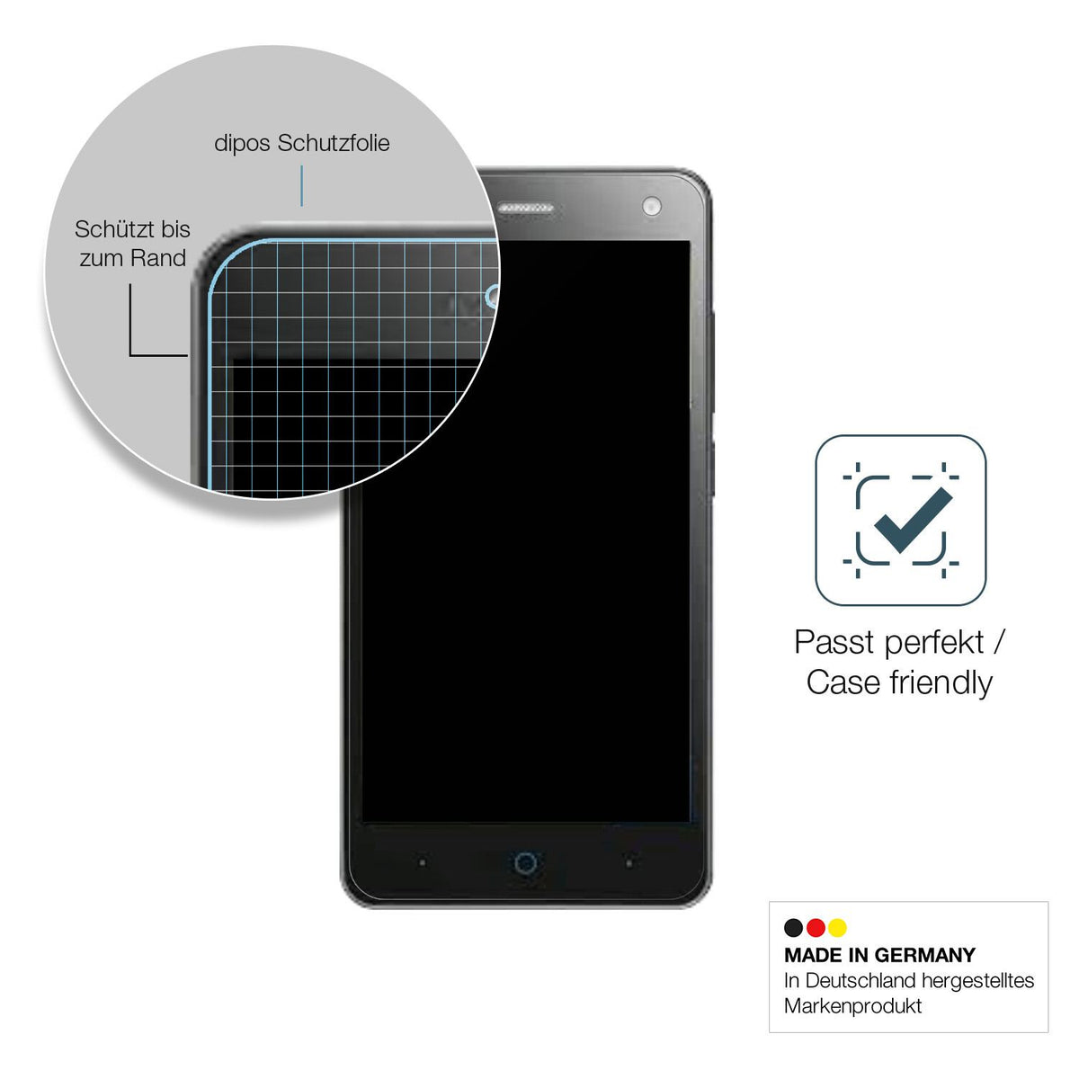 2x Screen Protector for ZTE Blade L3 matte Flexible Glass 9H dipos