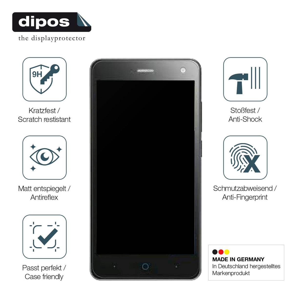 2x Screen Protector for ZTE Blade L3 matte Flexible Glass 9H dipos