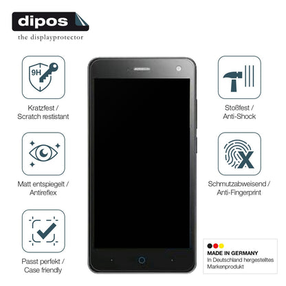 2x Screen Protector for ZTE Blade L3 matte Flexible Glass 9H dipos