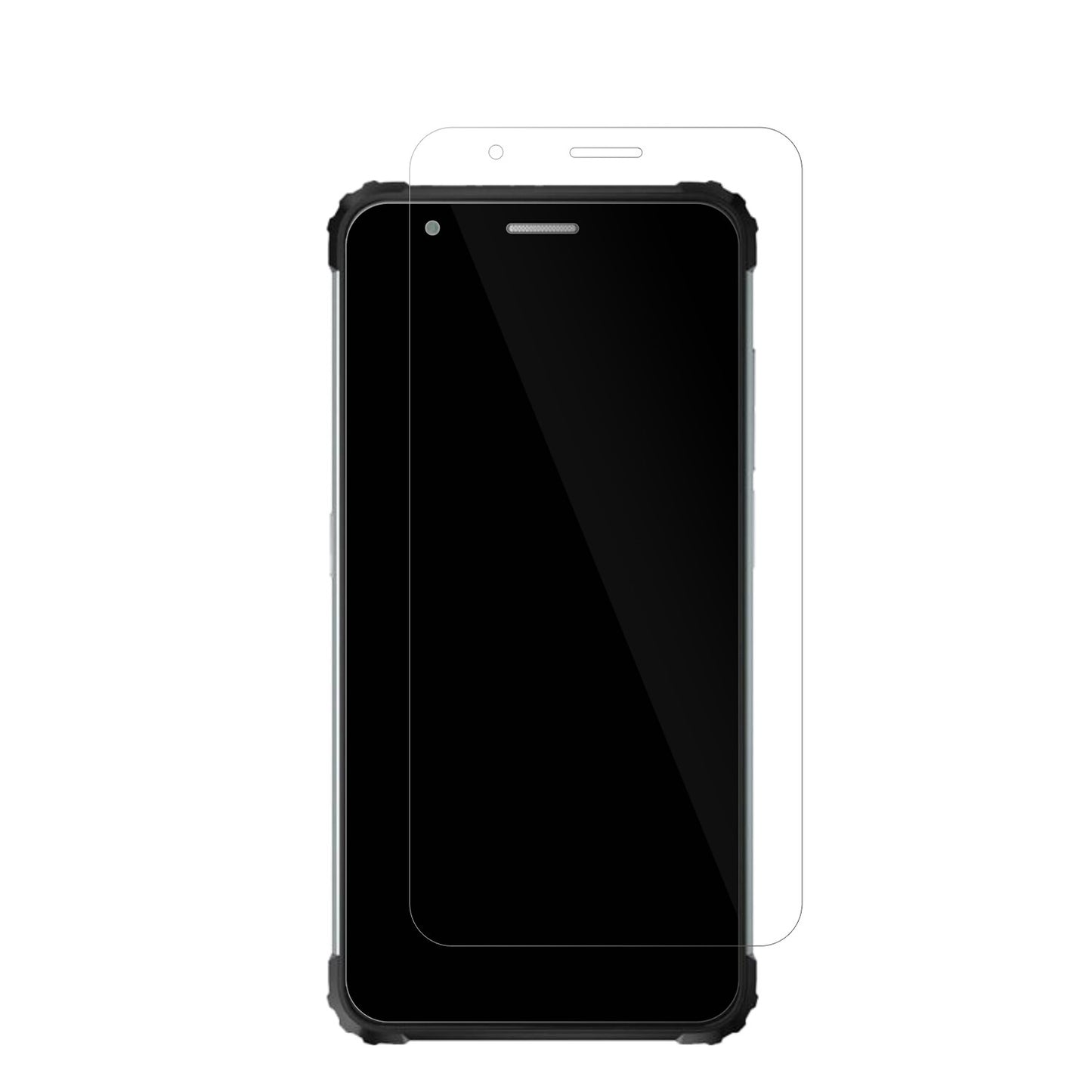 BlackviewBV6600E mit aufgebrachter dipos Displayschutzfolie, glasklare Darstellung ohne Einschränkungen