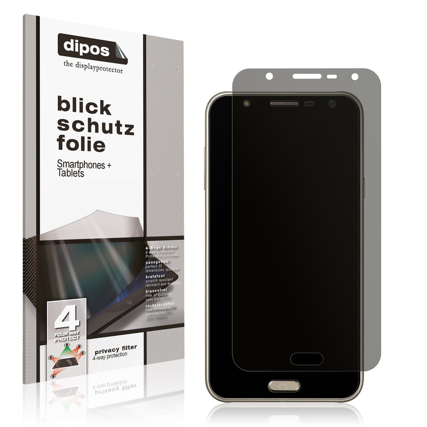 Blickschutzfolie für Samsung Galaxy J7 Neo matt Schutzfolie Privacy