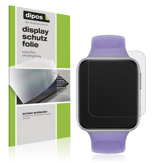 Matte Displayschutzfolie von dipos passend für Oppo Watch SE, präziser Zuschnitt und blasenfrei montiert