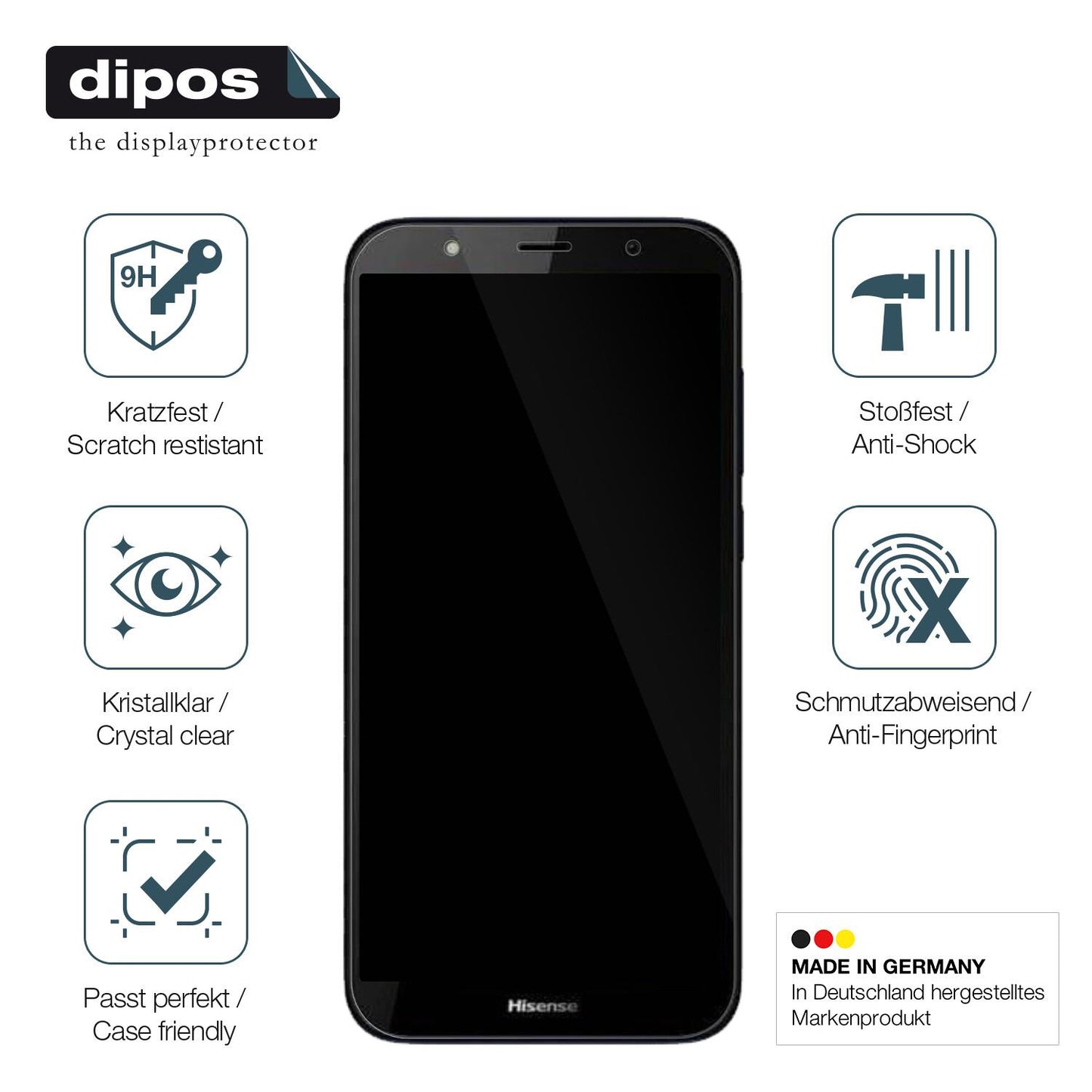 2x Screen Protector for Hisense E20 Flexible Glass 9H dipos