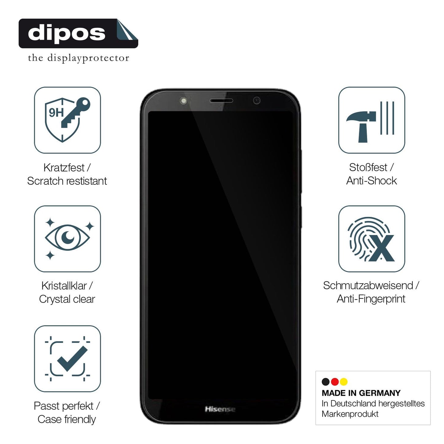 2x Screen Protector for Hisense E20s Flexible Glass 9H dipos