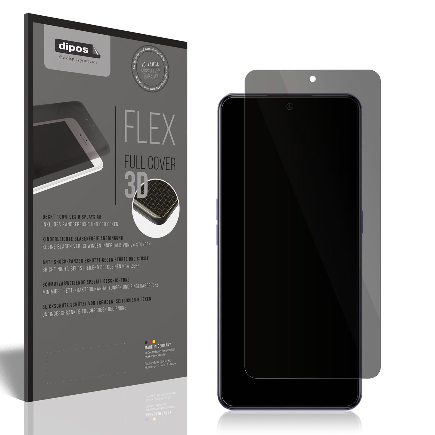 Full Cover Privacy Blickschutzfolie für Realme GT Neo 5