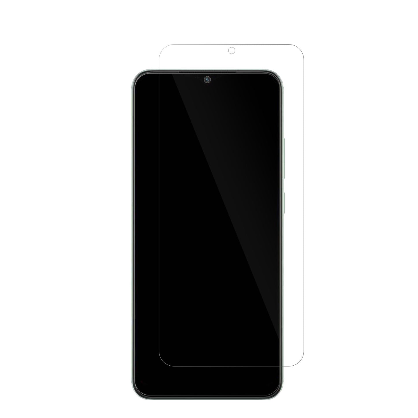 XiaomiRedmi A2 Plus mit aufgebrachter dipos Displayschutzfolie, glasklare Darstellung ohne Einschränkungen