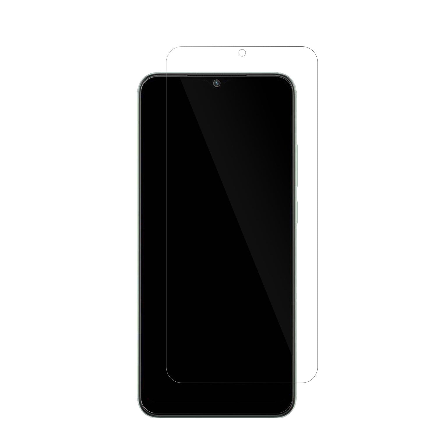 XiaomiRedmi A2 Plus mit aufgebrachter dipos Displayschutzfolie, glasklare Darstellung ohne Einschränkungen
