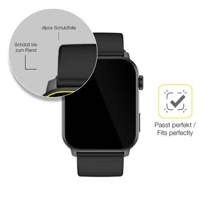 3x Screen Protector for Fireboltt Ninja Bell Protective Film covers 100% dipos