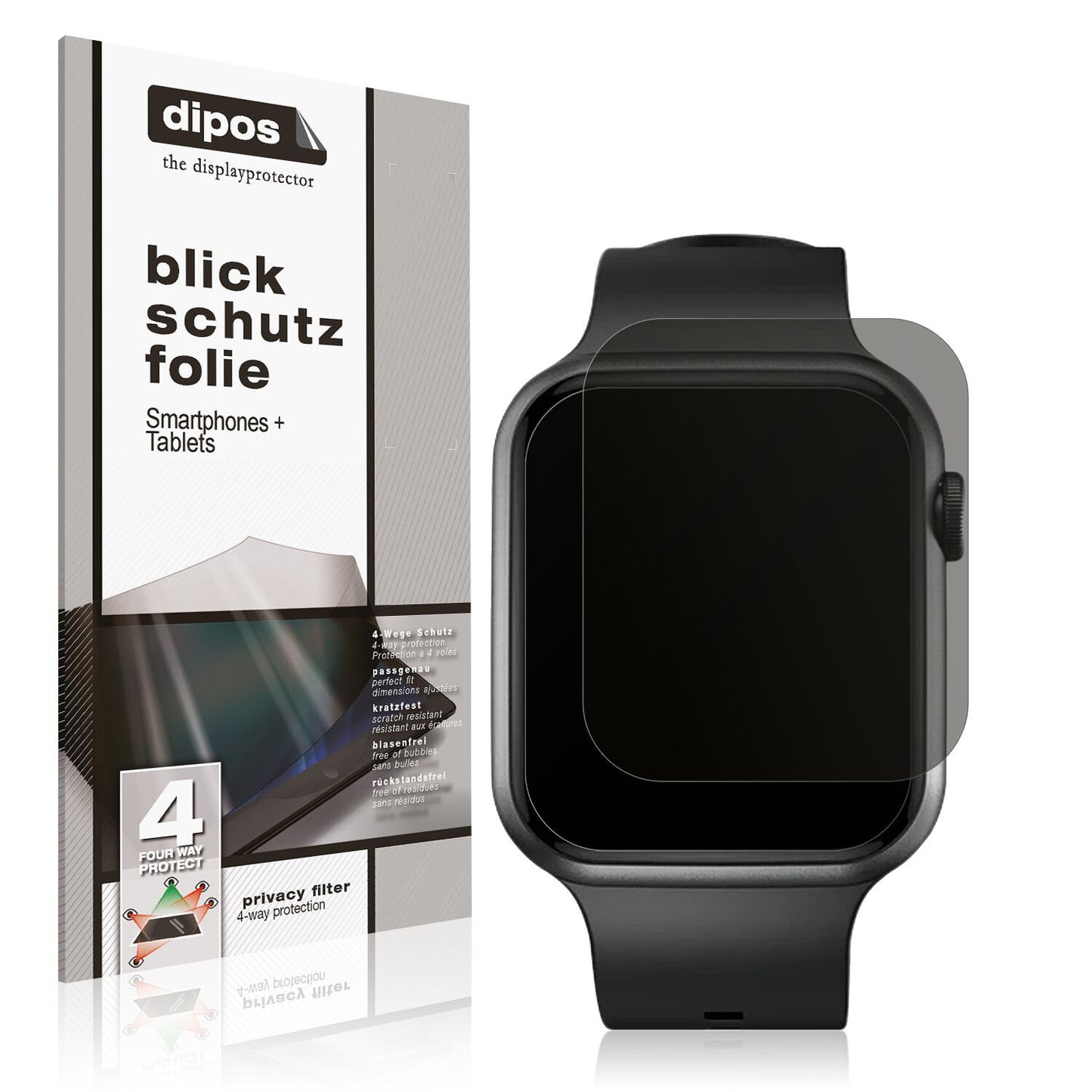 Screen Protector for Fireboltt Ring Plus Privacy Filter 4-Way Protection dipos