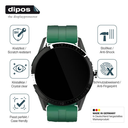 2x Screen Protector for Fireboltt Talk Flexible Glass 9H dipos