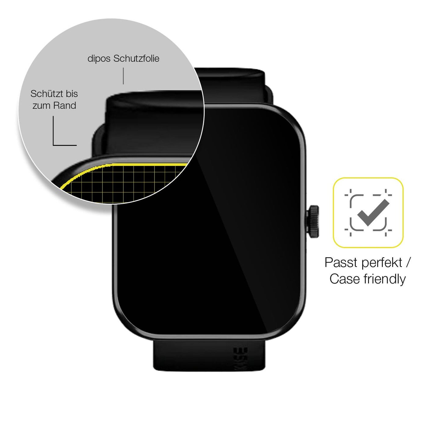 3x Screen Protector for Noise ColorFit Pulse 2 Max Protective Film covers 100%