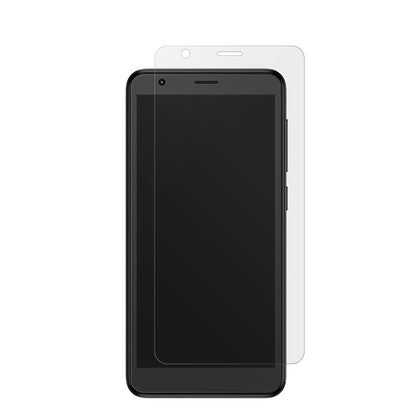 ZTEBlade A31 mit aufgebrachter dipos Displayschutzfolie, die lästige Fingerabdrücke minimiert
