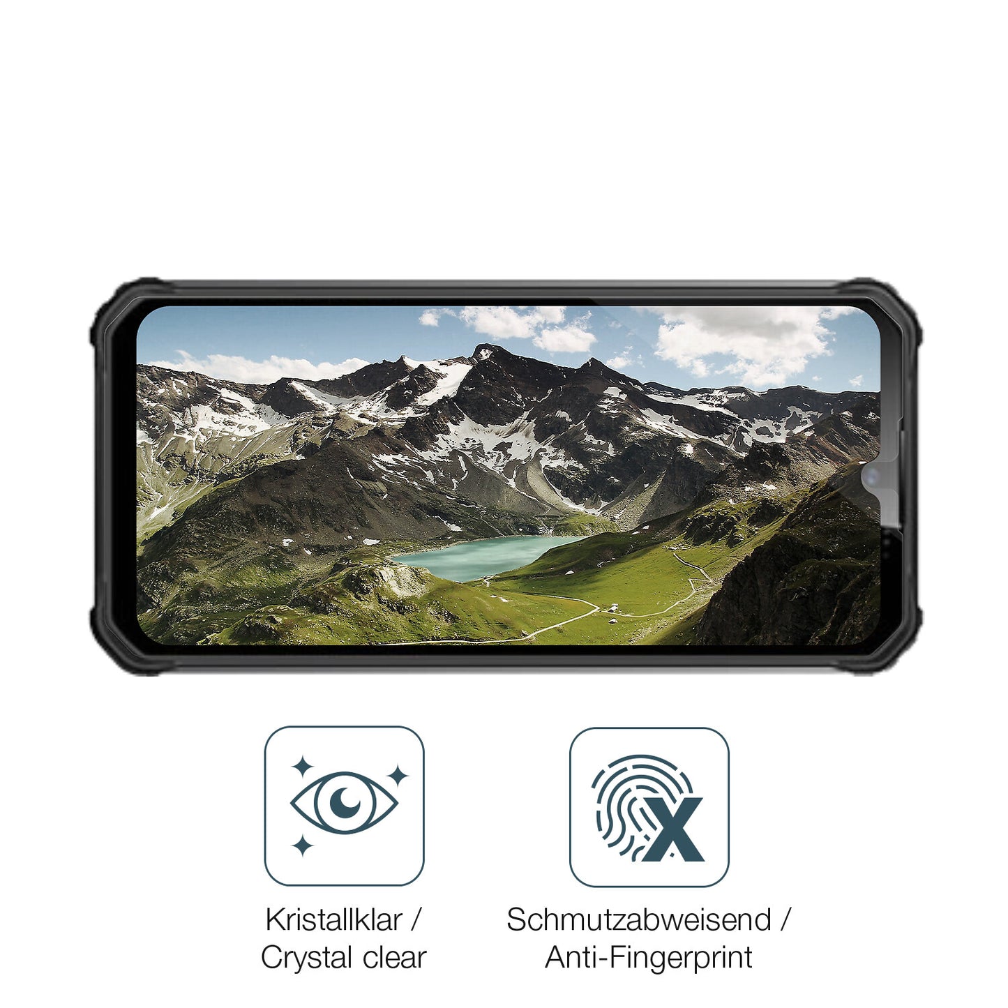 2x 9H Schutzfolie für Oukitel WP22 Panzerfolie