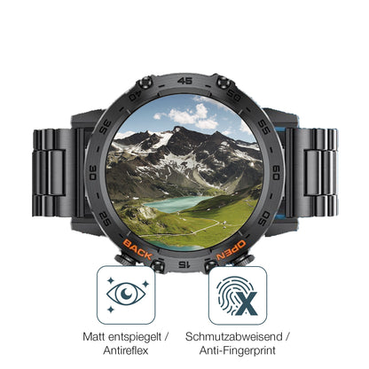 2x 9H Schutzfolie matt für LIGE BW1846 1.39 Zoll Smartwatch Panzerfolie