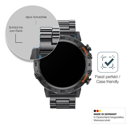 2x 9H Schutzfolie matt für LIGE BW1846 1.39 Zoll Smartwatch Panzerfolie