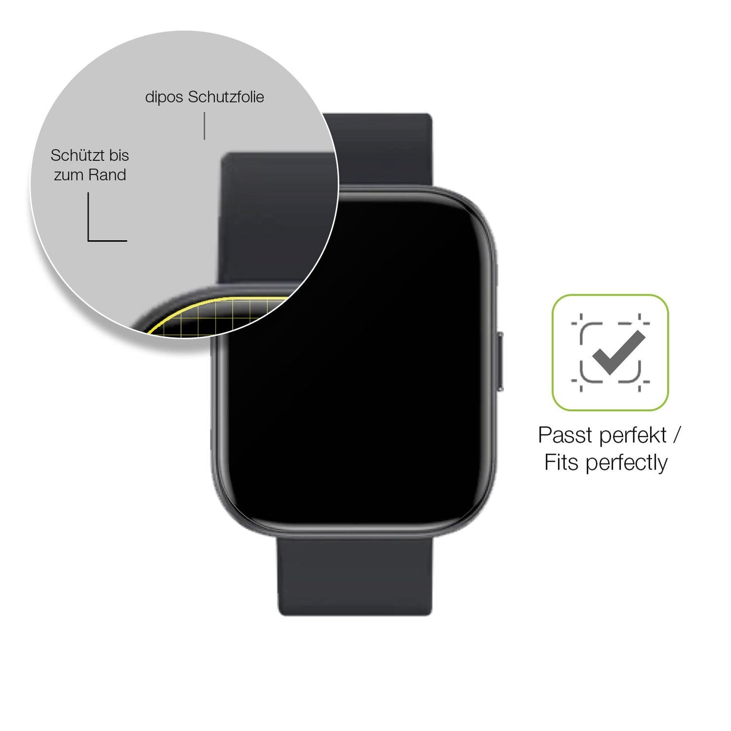 dipos FLEX 2x Matte Screen Protector for Fireboltt Mercury