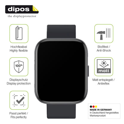 dipos FLEX 2x Matte Screen Protector for Fireboltt Mercury