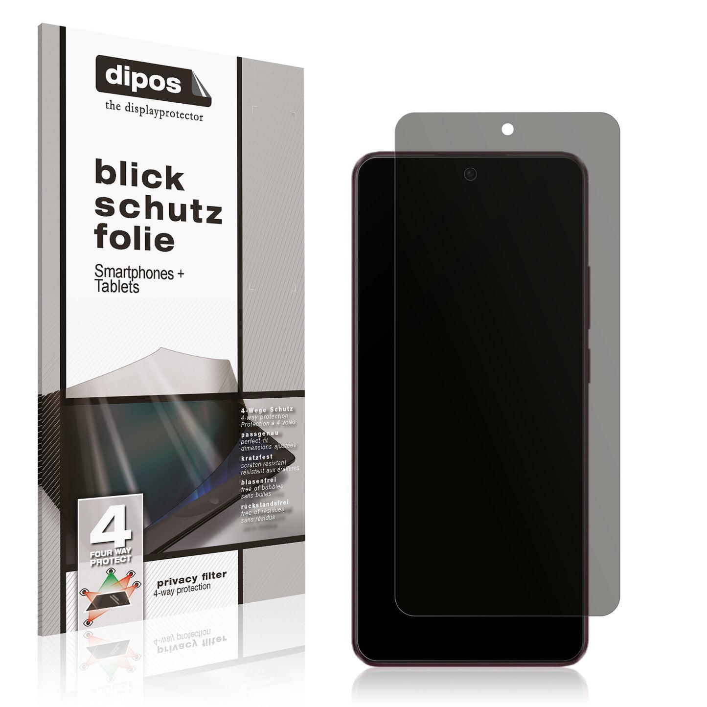 Blickschutzfolie für Oppo F25 Pro matt Schutzfolie Privacy