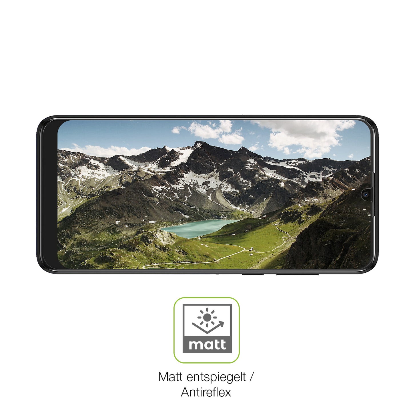 2x Full Cover Schutzfolie matt für Alcatel 3L 2020