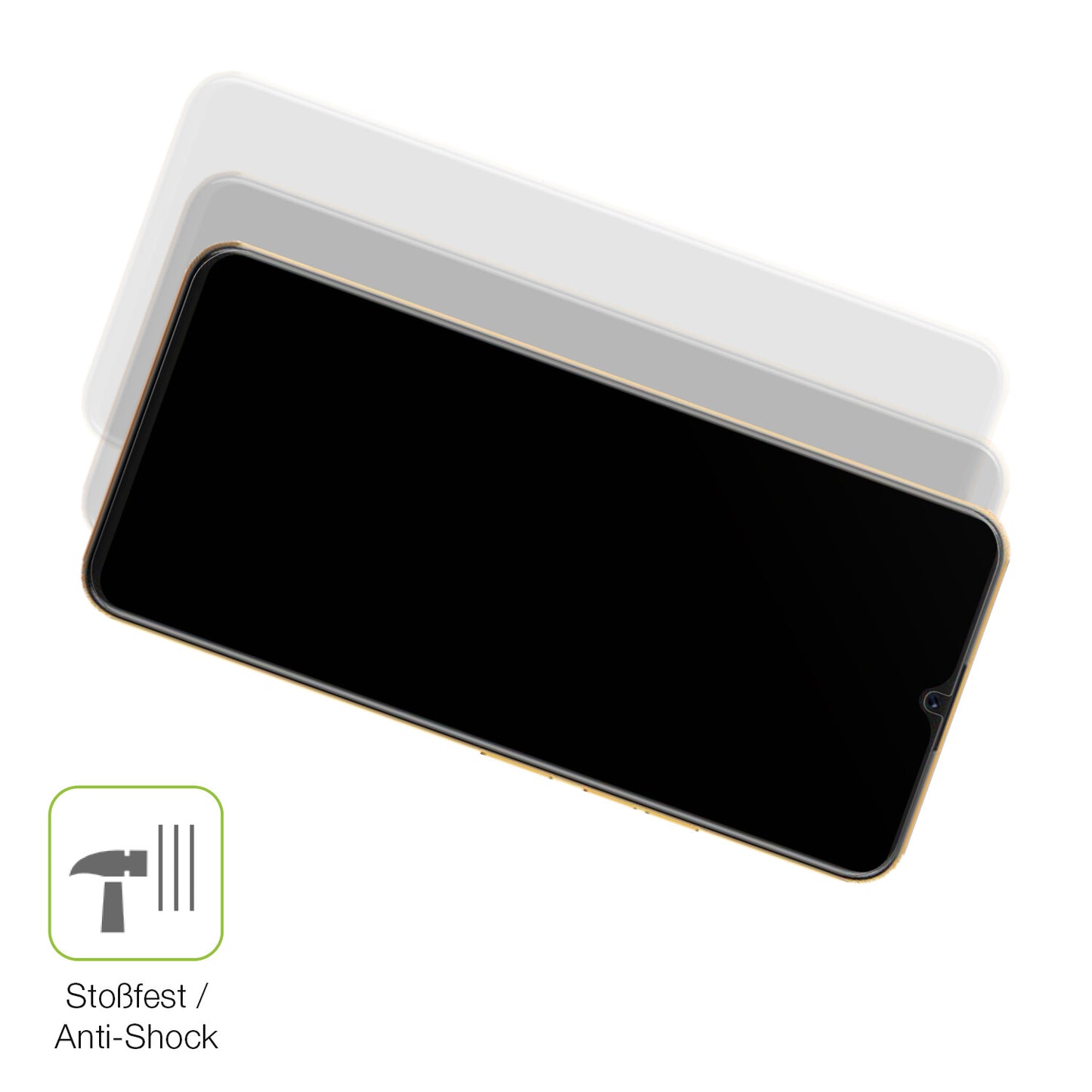 2x Full Cover Schutzfolie matt für Coolpad Cool 20 Pro