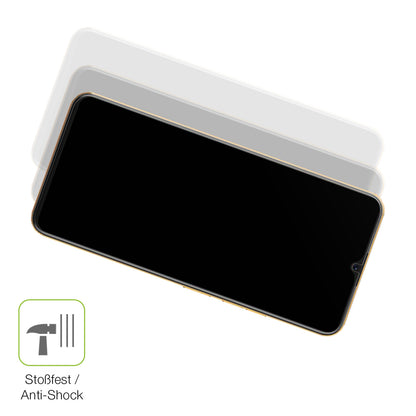 2x Full Cover Schutzfolie matt für Coolpad Cool 20 Pro