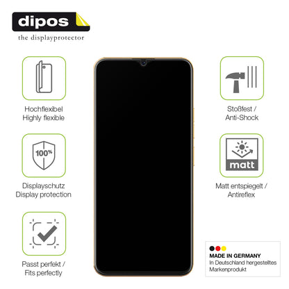 2x Full Cover Schutzfolie matt für Coolpad Cool 20 Pro