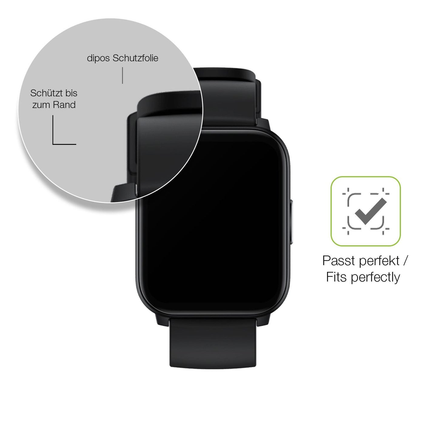 dipos FLEX 2x Matte Screen Protector for Realme Watch S100