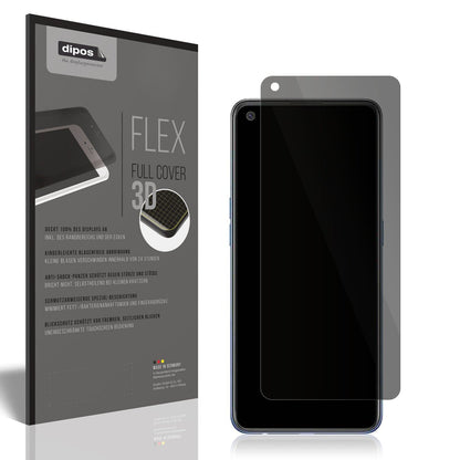 Full Cover Privacy Screen Protector for Oppo F19 – Blocks Side Views, Curved Edges | dipos