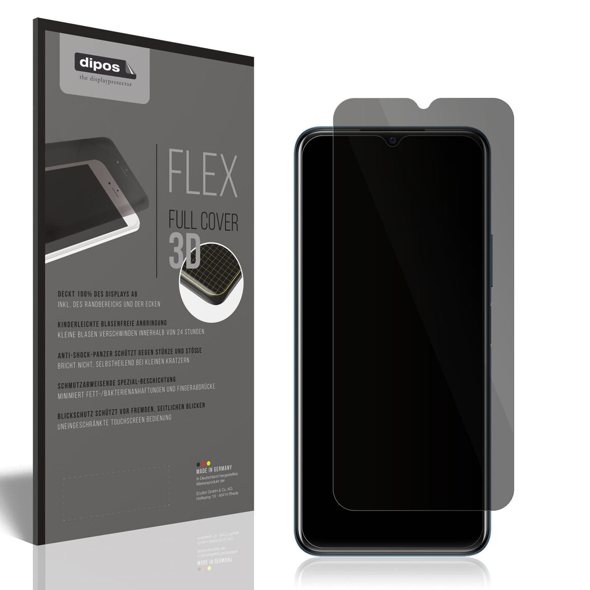 dipos FLEX Privacy Screen Protector for Vivo Y21 S