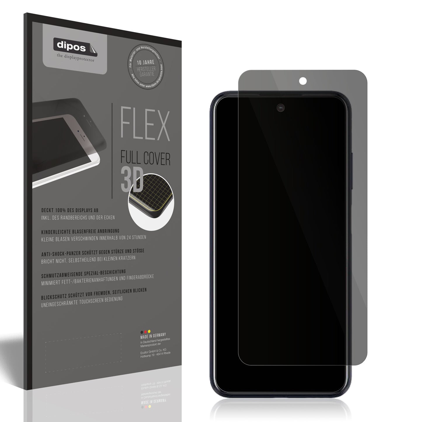 Full Cover Privacy Blickschutzfolie für HTC Desire 21 Pro
